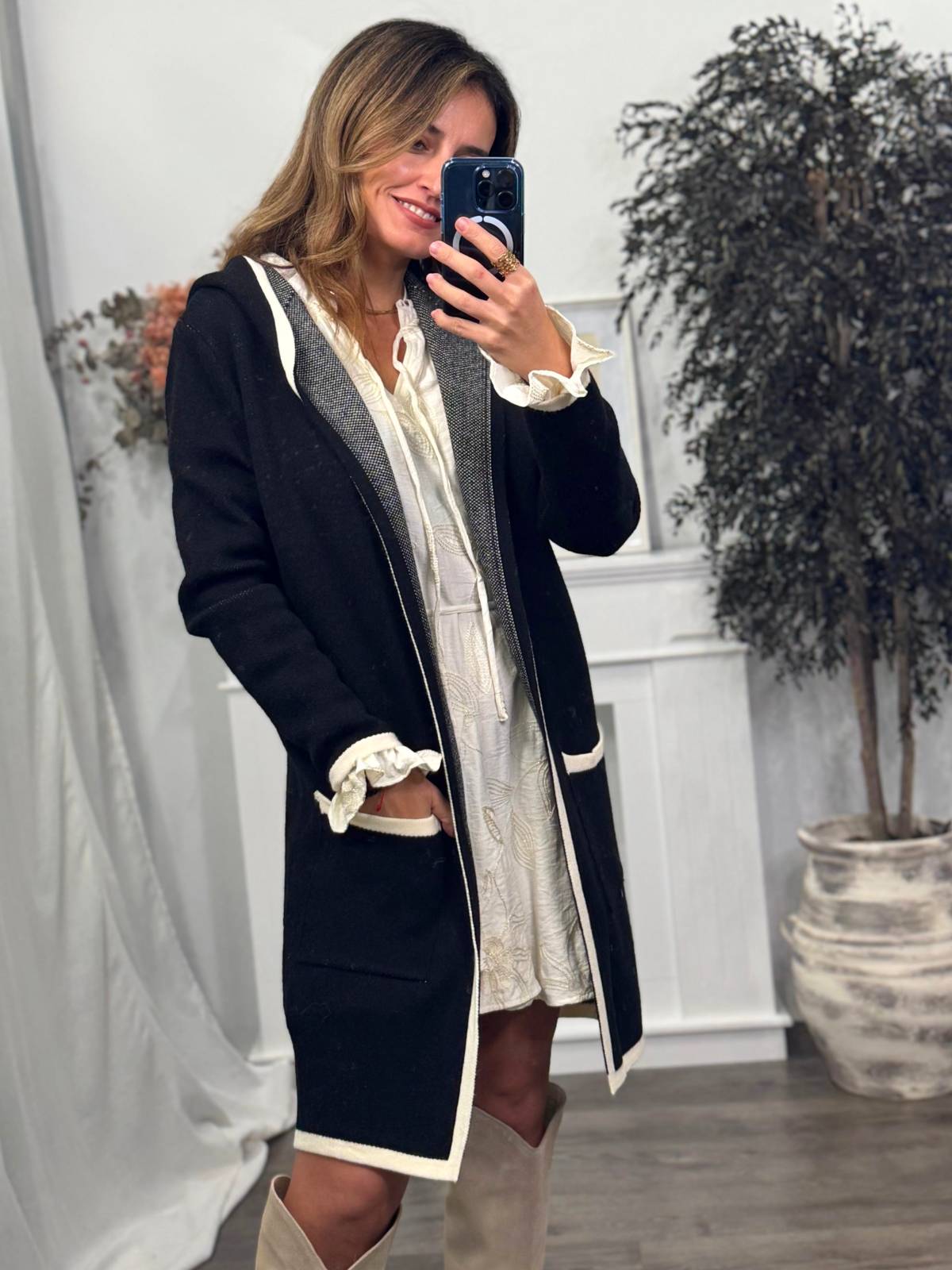 CARDIGAN VISAZA NEGRO