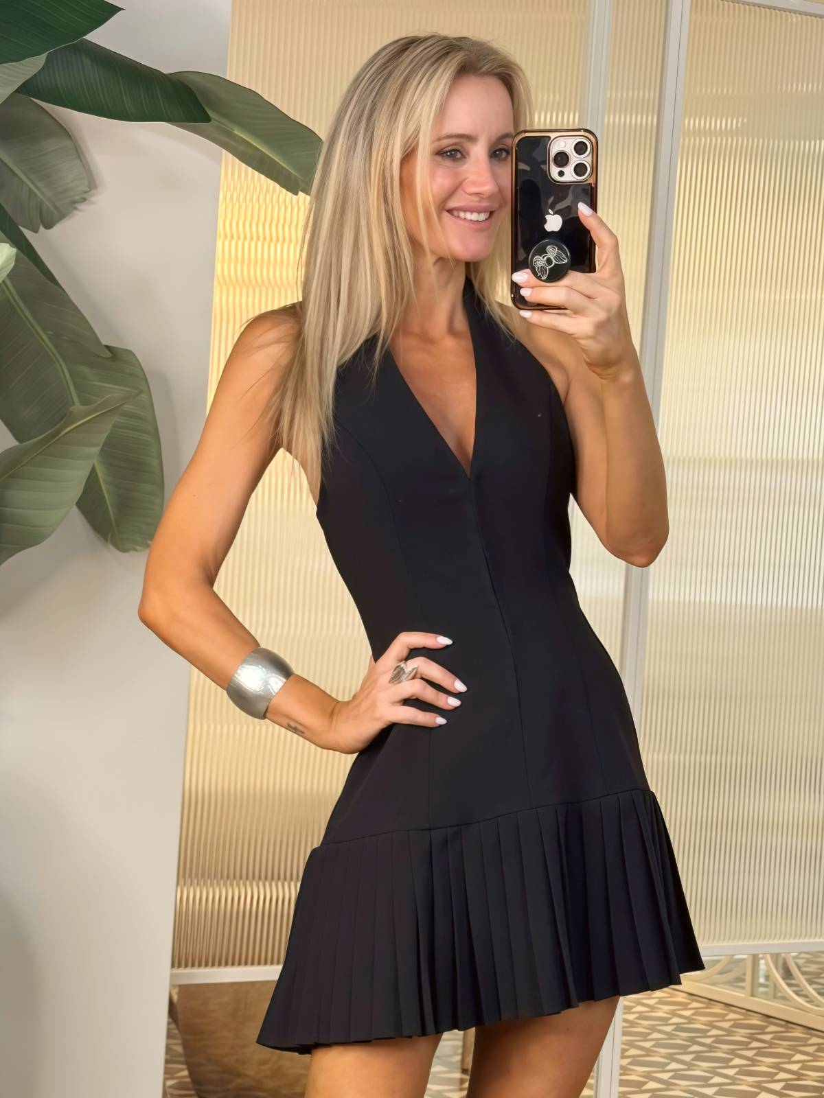 VESTIDO WOVEN NEGRO