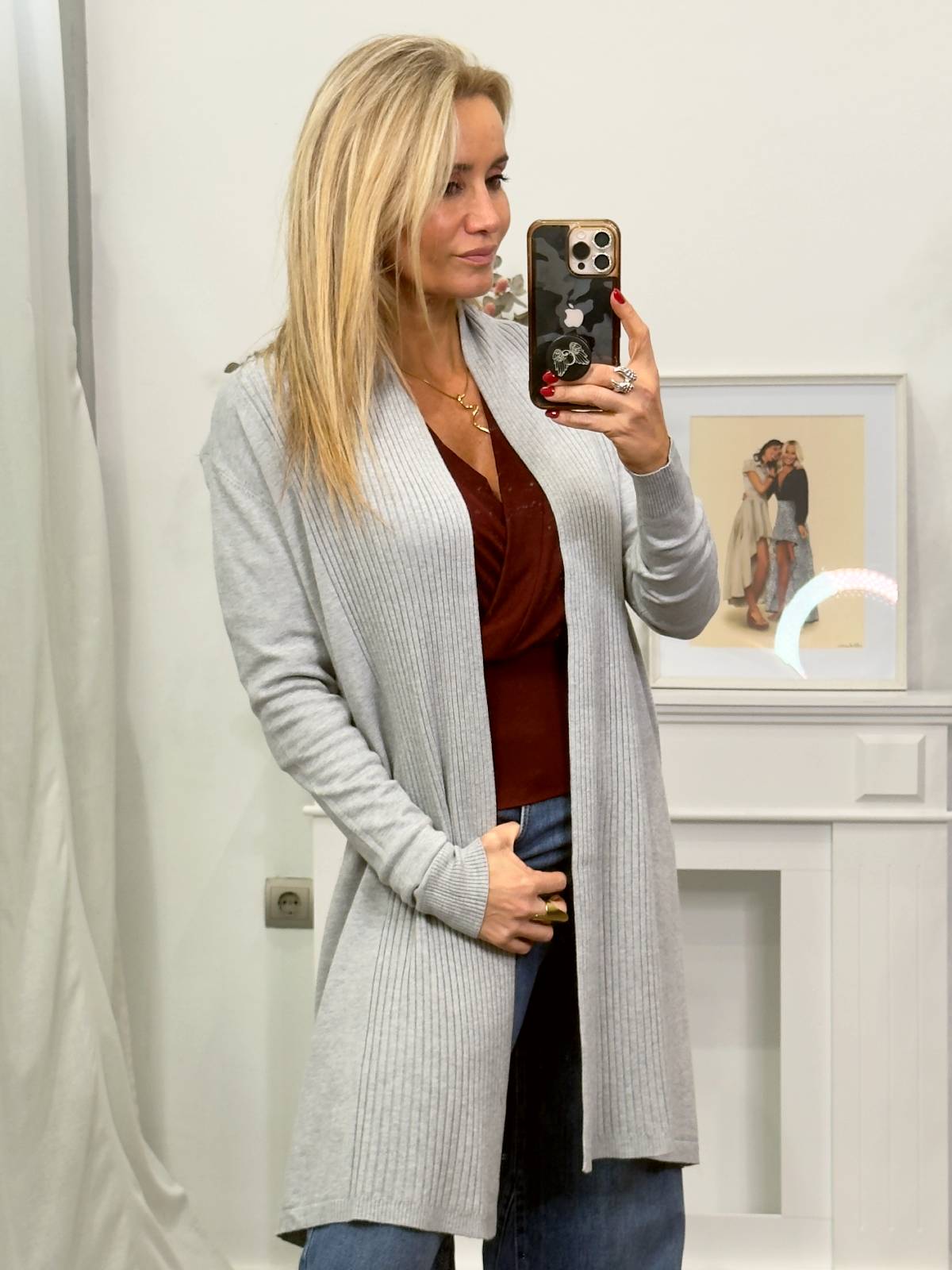 CARDIGAN ZASILLA GRIS