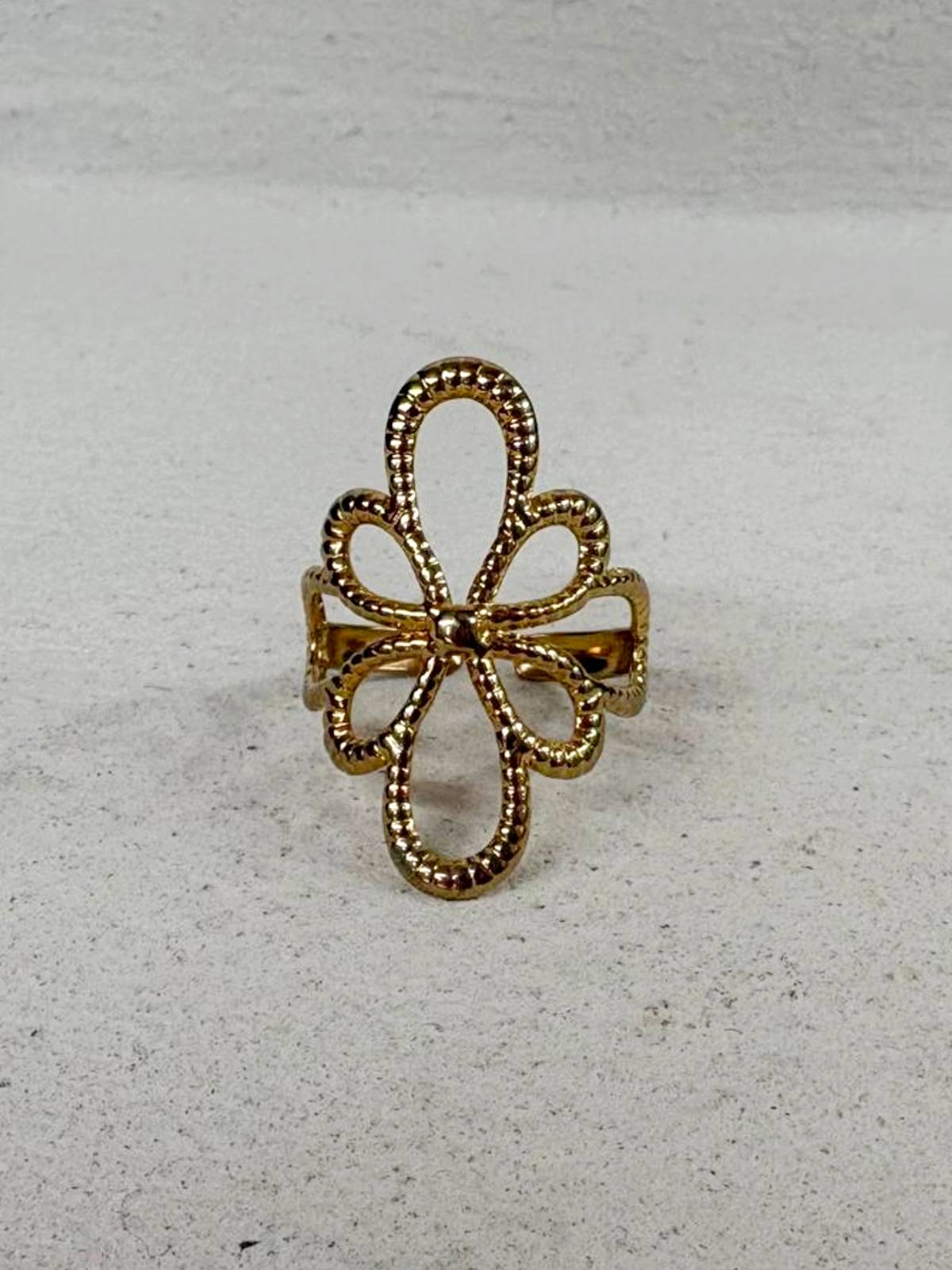 ANILLO FLOR DORADO