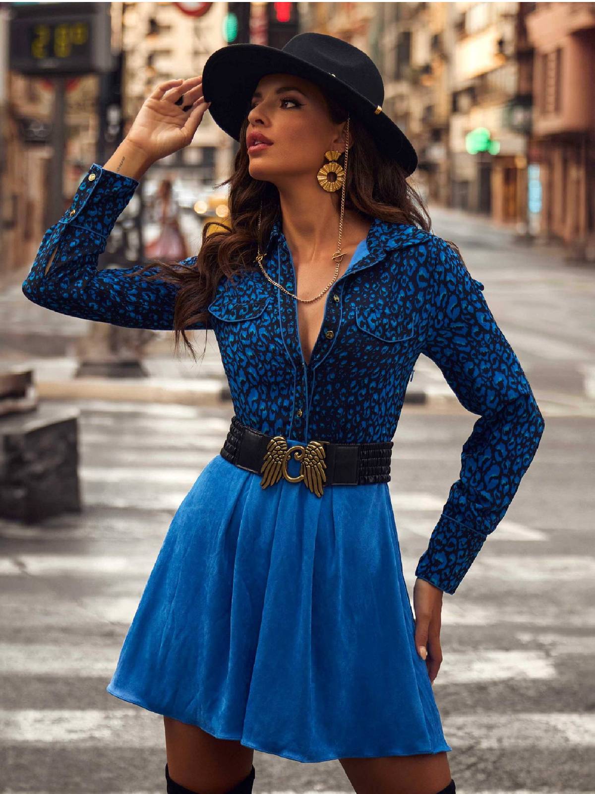 Robe caméléon myrtille