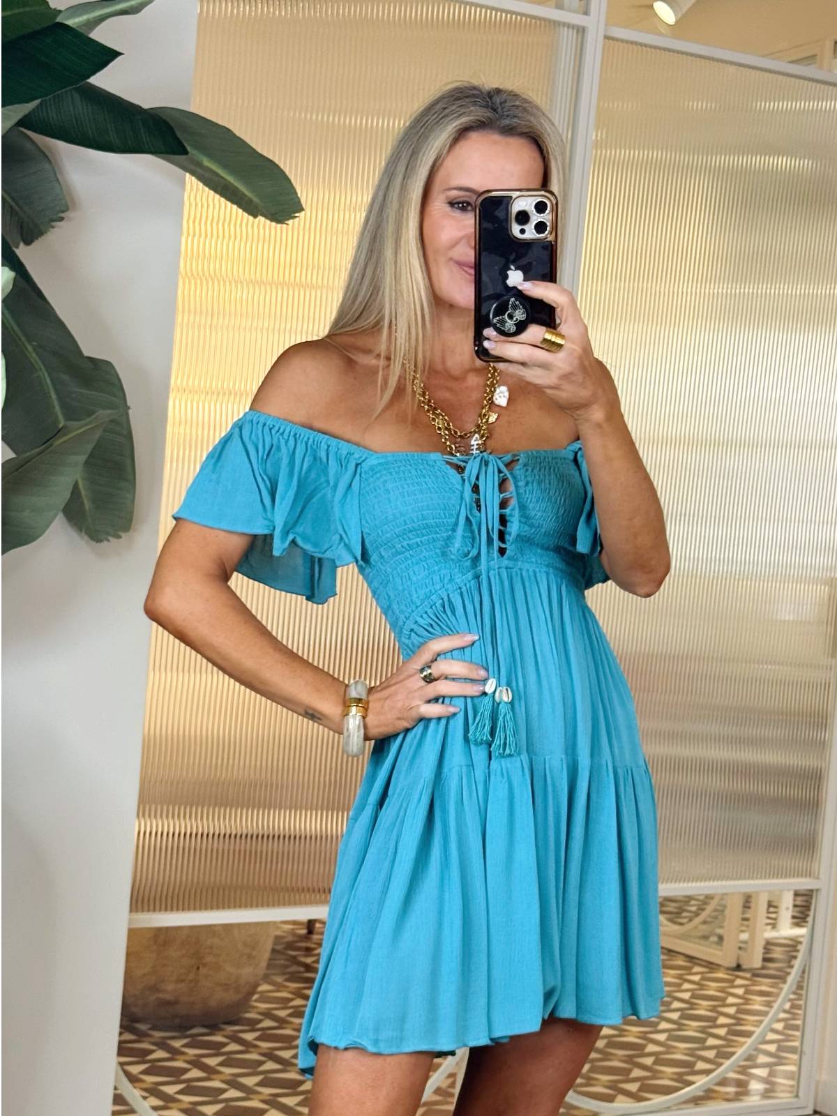 AZUNI BLUE DRESS