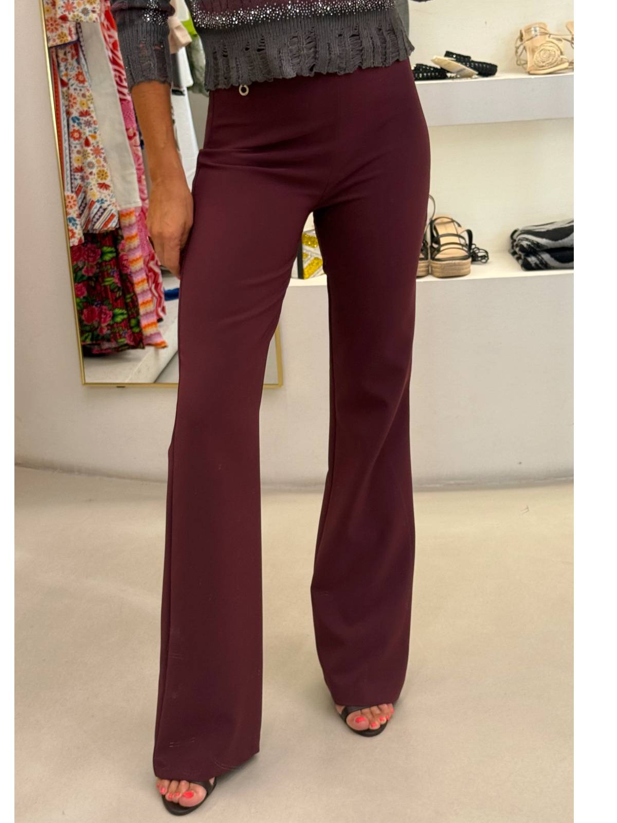 PANTALÓN BENVENUTA VINO