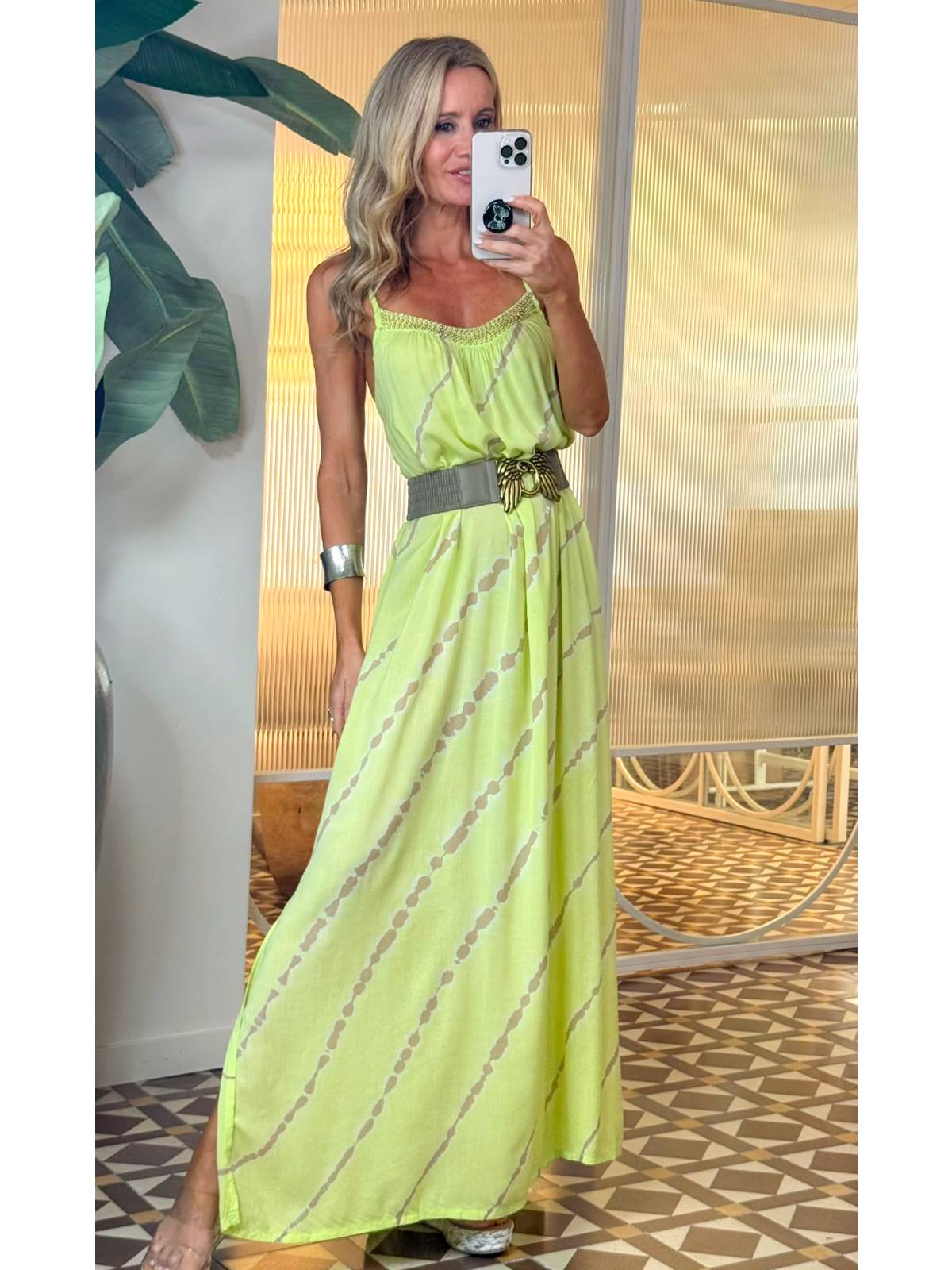 VESTIDO CONCHA LARGO LIMA