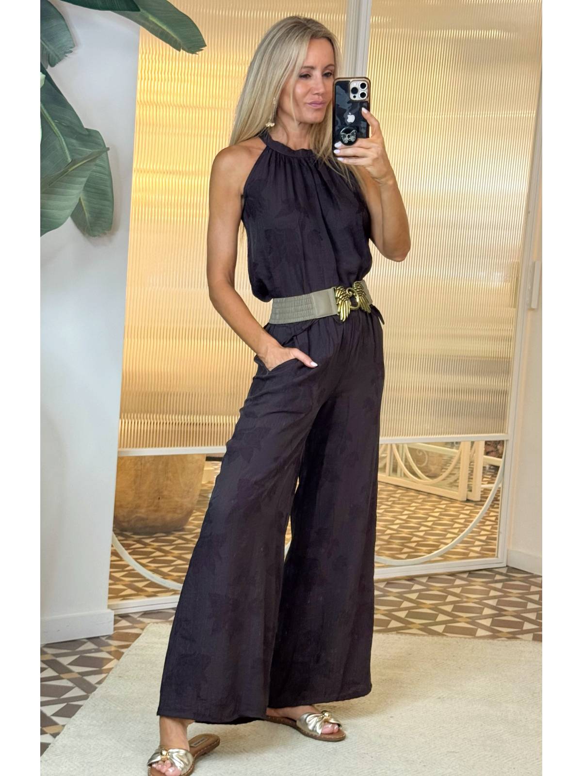 CONJUNTO DERYAN MARRON