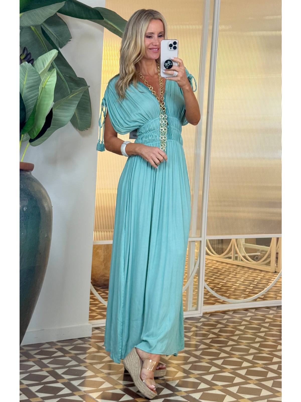 VESTIDO GRECIA AZUL
