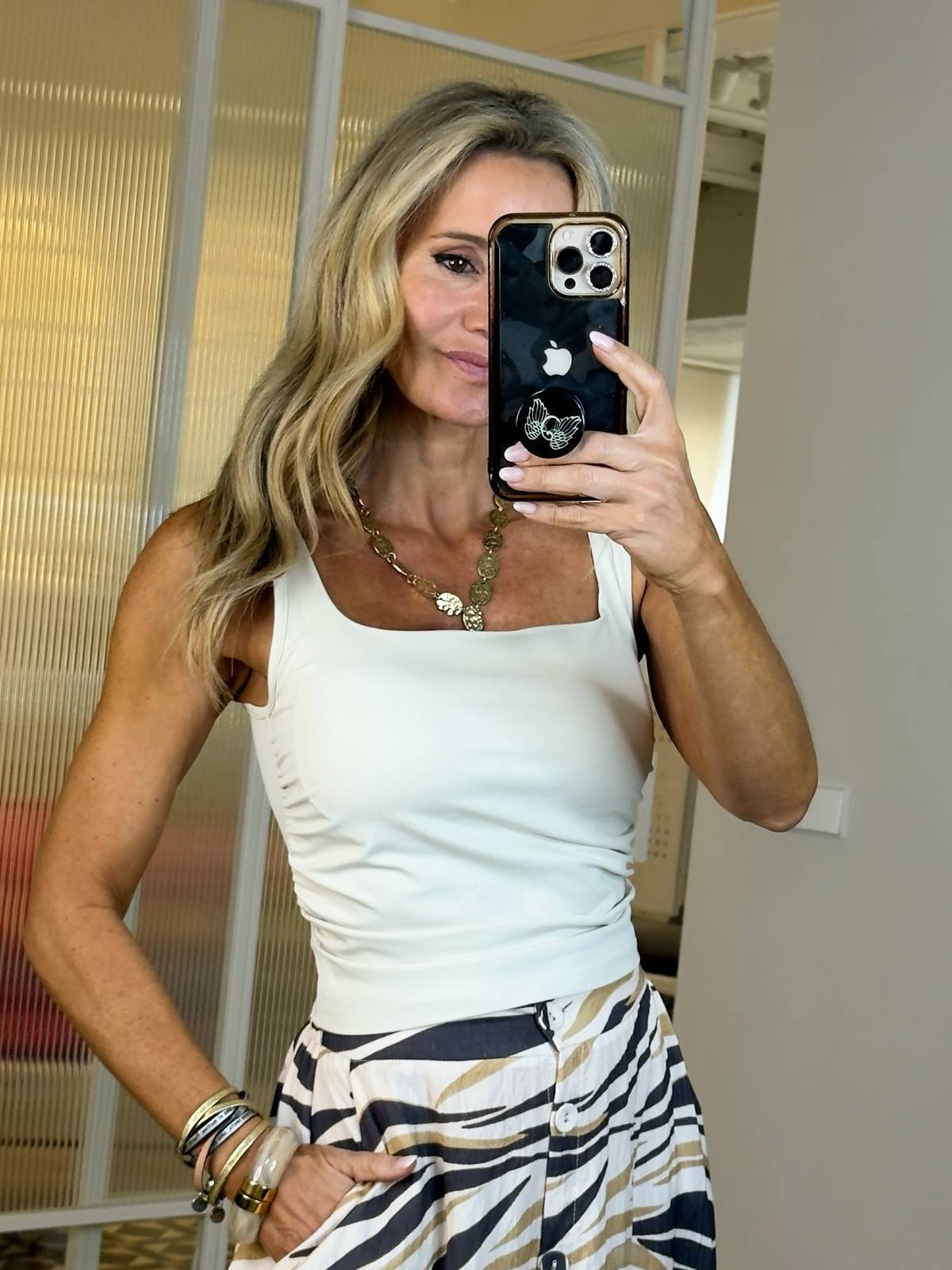 TOP GRANE BEIGE