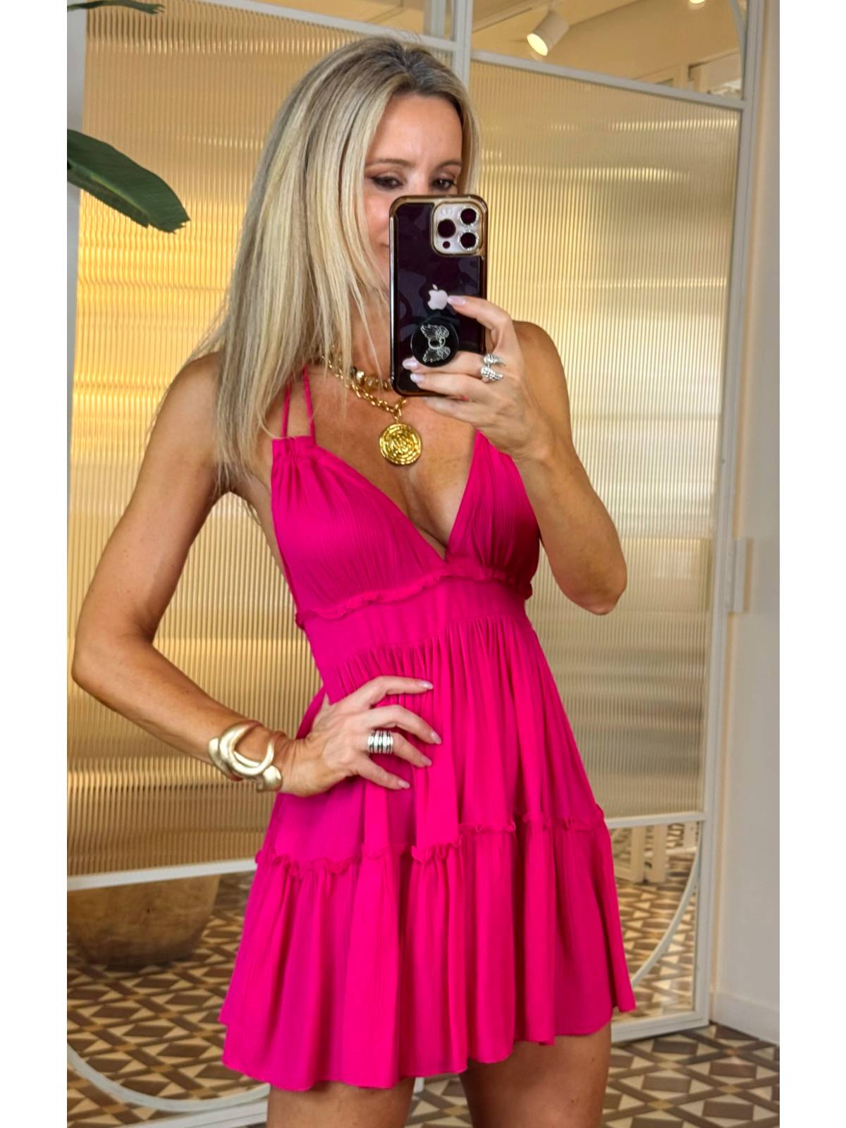VESTIDO NORONHA FUCSIA