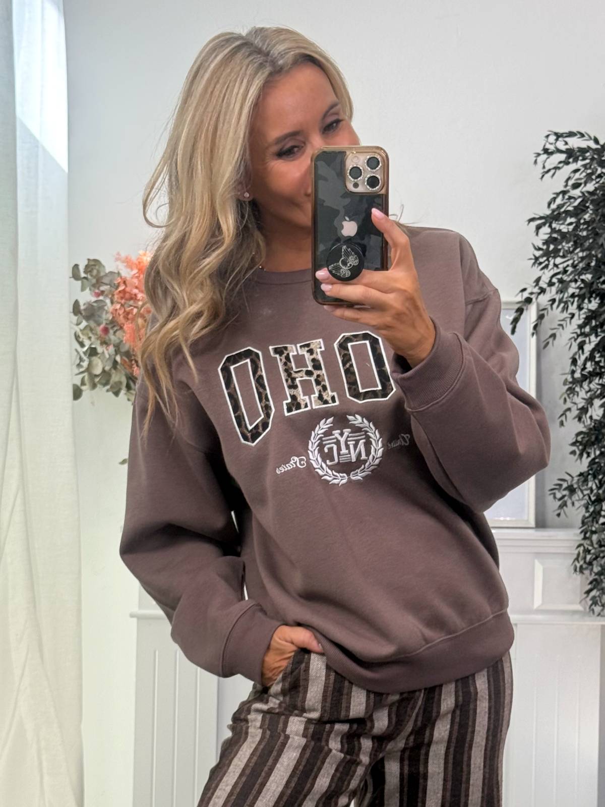 SUDADERA TEFF MARRON
