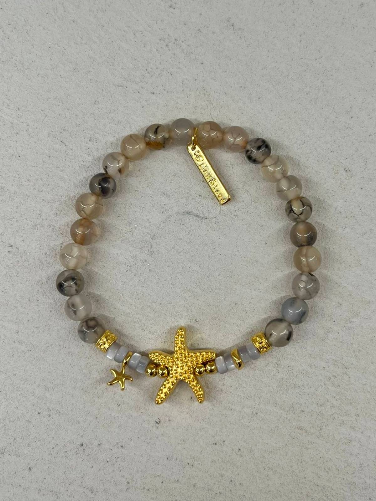 PULSERA ESTRELLA GRIS