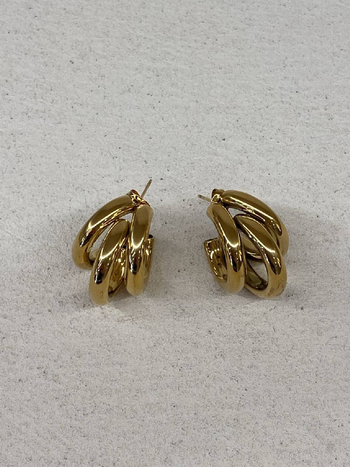 PENDIENTES ZENIT DORADO